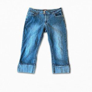 Angels Womens Cropped Jeans  Embellished 14